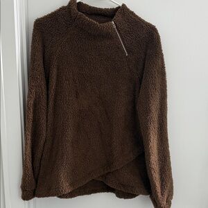 Amazon Essentials Brown Teddy Jacket